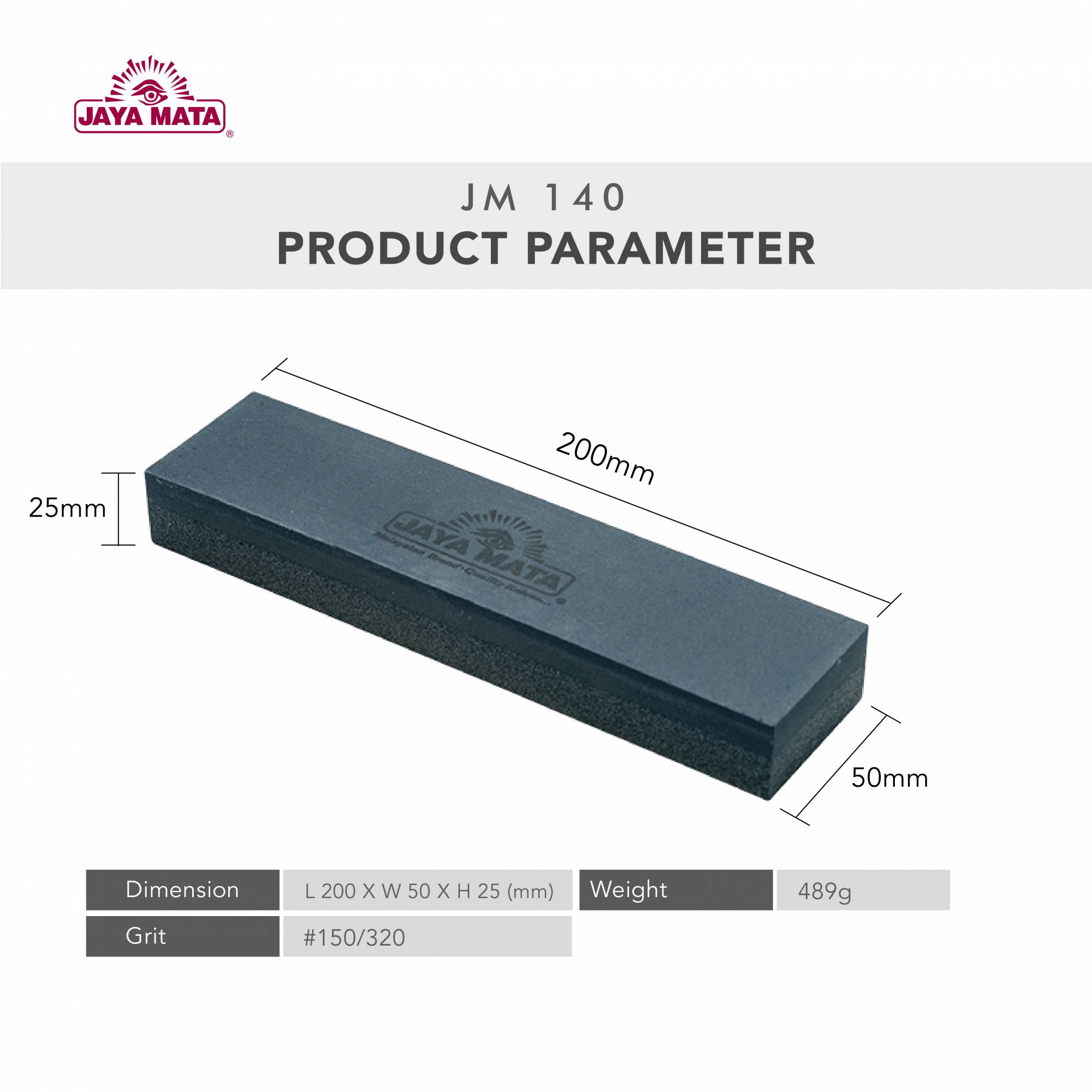 JM140 Heavy Duty Combination Sharpening Stone Grit 150/320