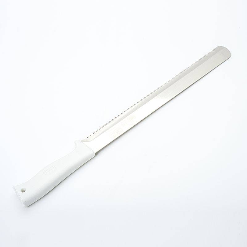 JM249 White Handle Bread Knife With Serrated Edge