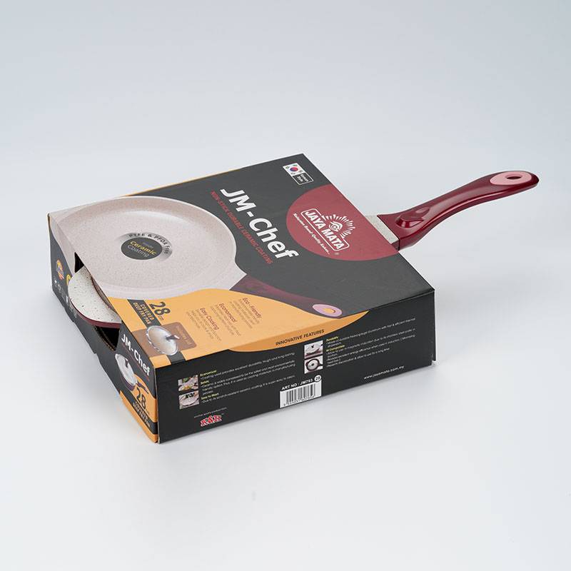 Jaya Mata 28cm Nonstock Durable Ceramic Coating Covered Deep Fried Pan