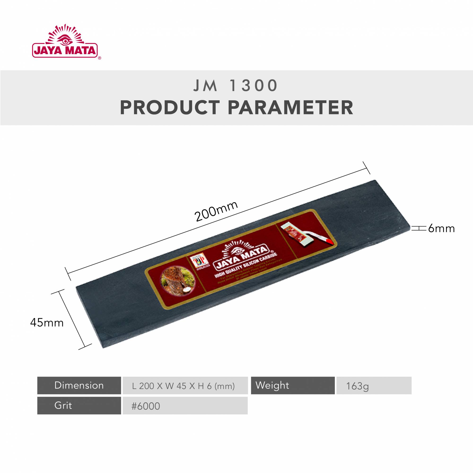 JM1300 Black Rubber Tapping Knife Natural Whet Sharpening Stone