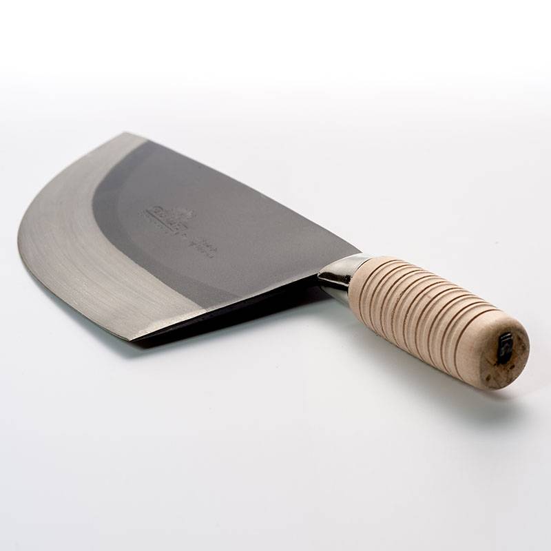 JM5542 Wooden Handle Black Steel Butcher Knife 91/2" (Thick)