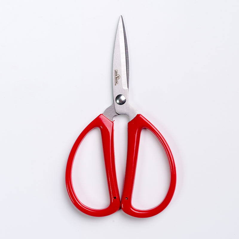 JM315 Stainless Steel Red Handle Scissor 6"
