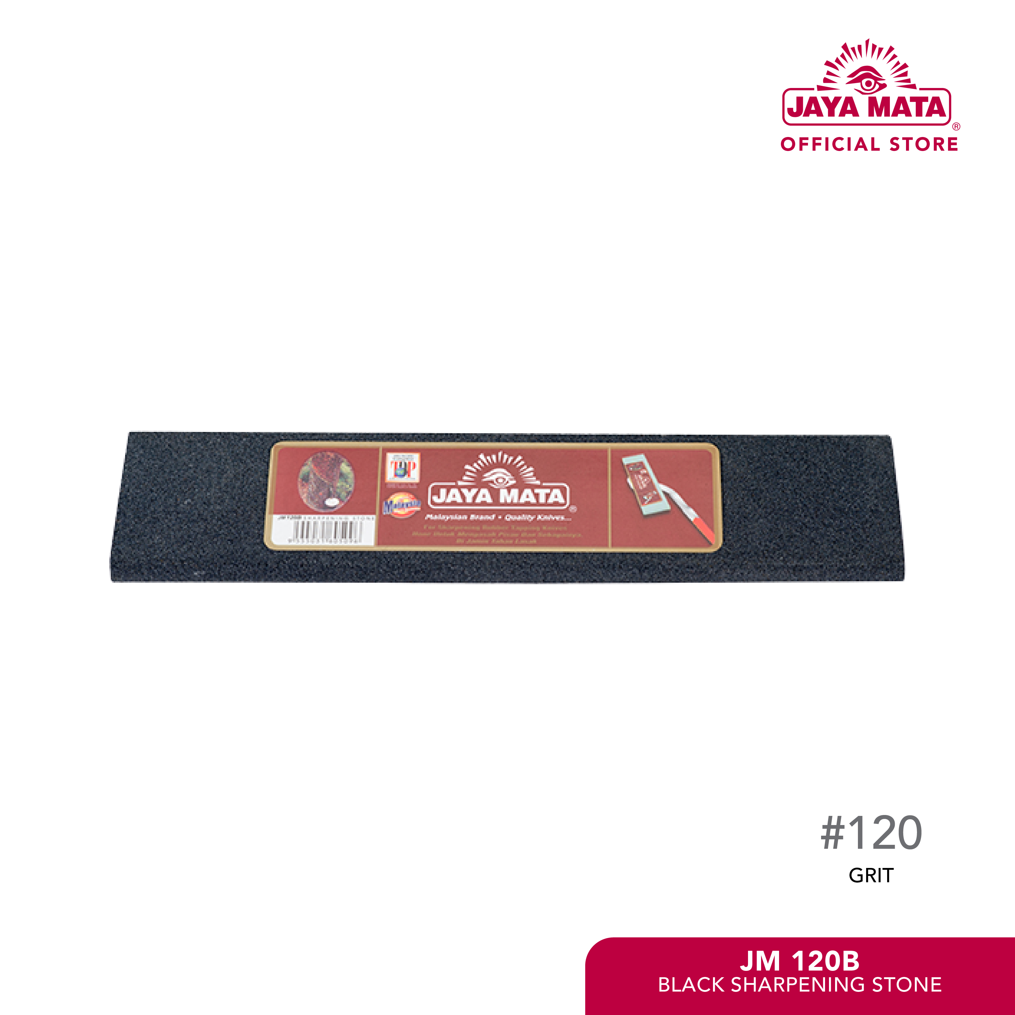 JM120B Rubber Tapping Knife Sharpening Stone Black Grit 120