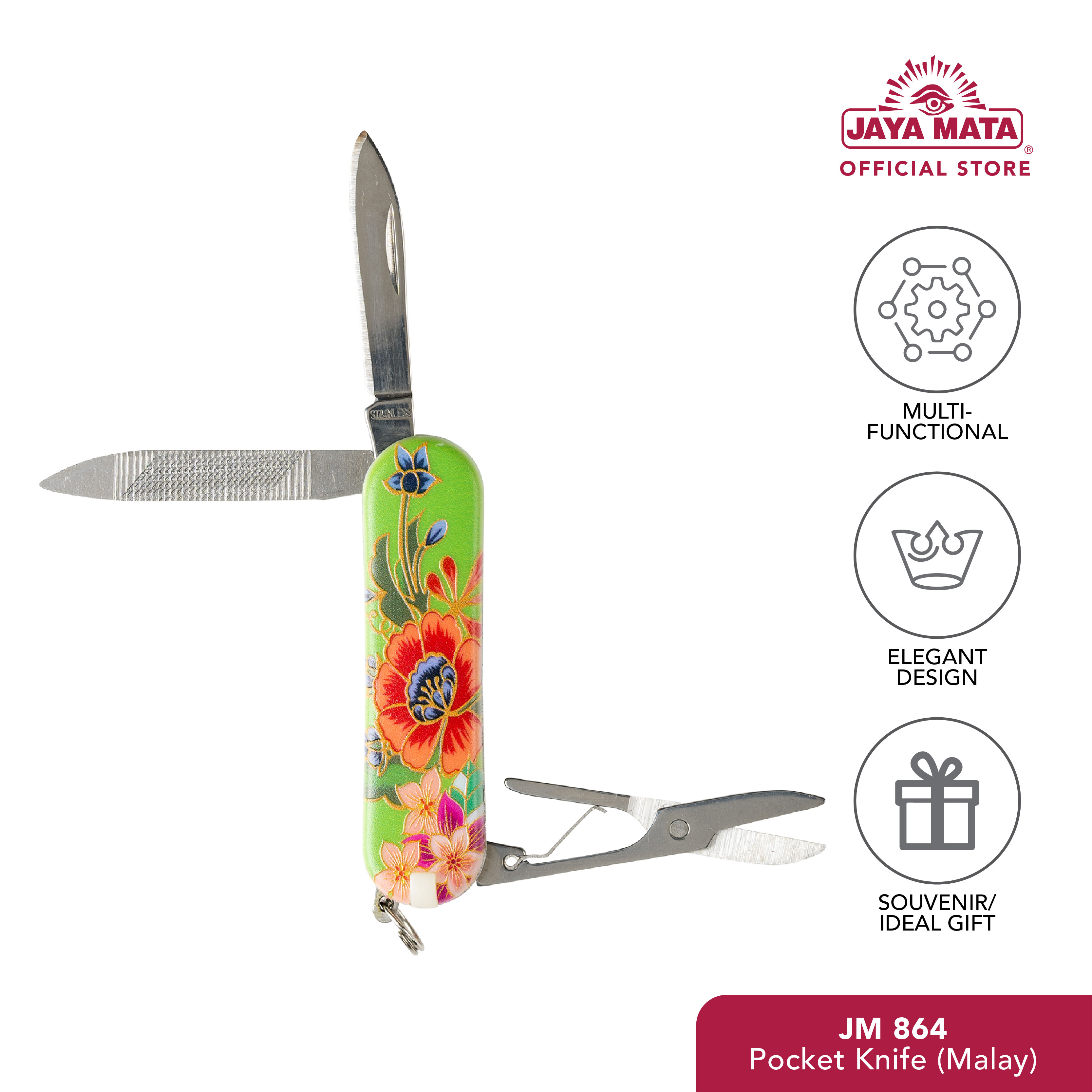 JAYA MATA Pocket Knife Malay Design (JM864)